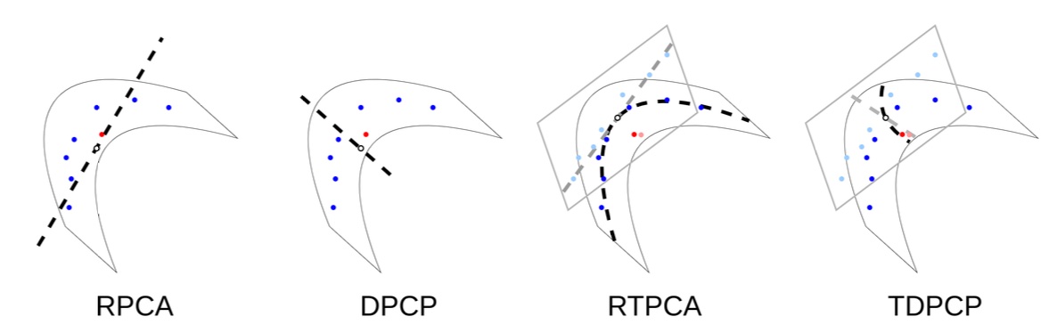 Fun with Flags: Robust Principal Directions via Flag Manifolds